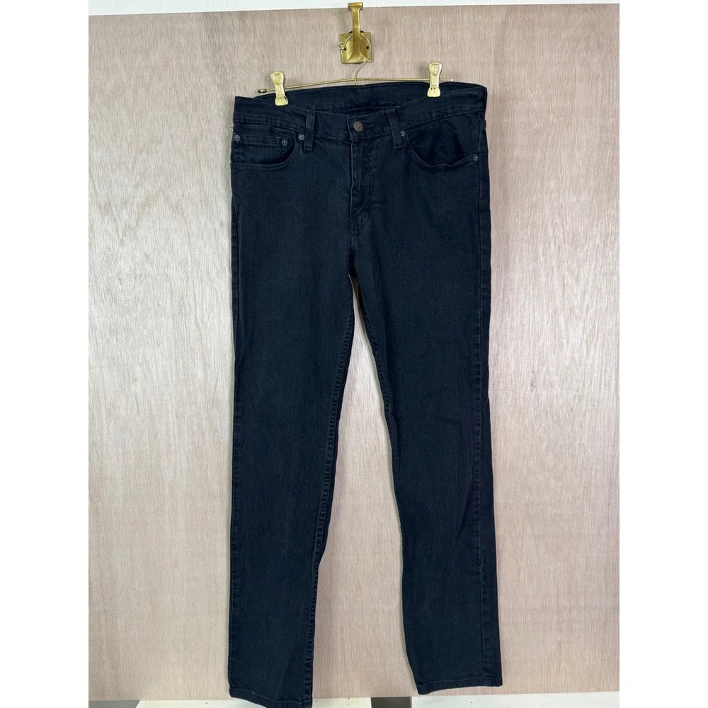 Levis 511 Slim Fit Black Jeans Mens 32x32 WaterLess Denim 04511-4406